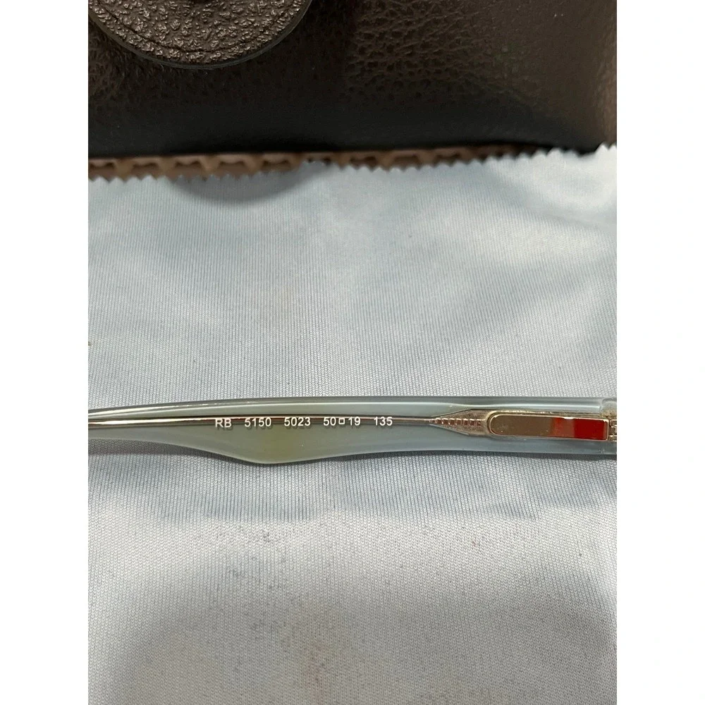 Ray-Ban RB 5150 5023 Tortoise Blue Rectangular Eyeglass Frames 50-19-135